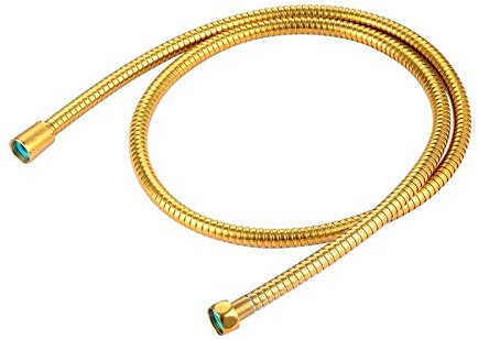 Antibakterieller Brauseschlauch aus Edelstahl in gold 150 cm