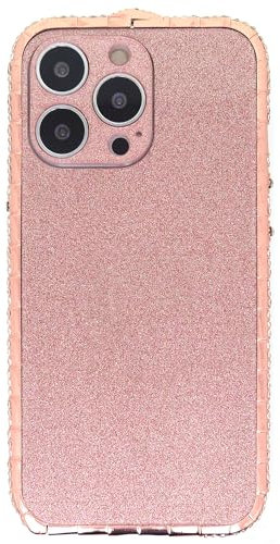 DMaos Compatible with iPhone 11 Pro Diamond Bumper Case for Women, Sparkly Rhinestone Embed on Metal Bumper, Luxury for for iPhone11 Pro 5.8 inch 2019 - Rose Gold