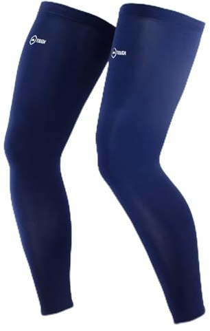 Tough Outdoors Compression Leg Sleeves - Full Leg Compression Sleeve for Men & Women, UV Leg Sleeves - Cycling Leg Warmers