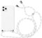 Yoedge Handykette kompatibel mit Huawei P smart 2019 mit Band Schnur 6,21, Smartphone Necklace Hülle mit Kordel zum Umhängen TPU Bumper Stoßfest Silikon Anti-Drop Hülle Clear Back Cover, Weiß