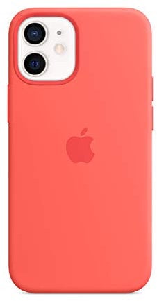 Apple Silikon Case mit MagSafe (für iPhone 12 Mini) - Zitruspink - 5.4 Zoll