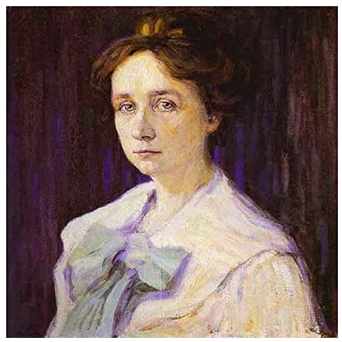 Wassily Kandinsky《Gabriele Munter》Leinwandbilder abstrakt Kunstdruck Bilder Reproduktion Leinwanddruck Bilder Leinwand Gemälde Wanddekoration Wandbild(90x90cm)35x35inch,Ungerahmt)
