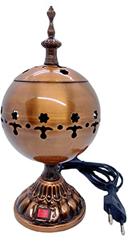 Fenteer Räuchergefäß 12 cm Höhe Weihrauch Räuchergefäß für Yoga Büro Ornament, Kupfer