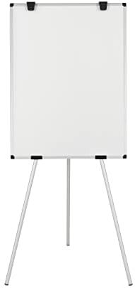 Bi-Office Earth Kyoto Dreibein-Flipchart, Nicht Magnetisches Flipchart, 70 x 100 cm (Euro-Größe), trocken abwischbare Melamin-Oberfläche, Aluminiumrahmen