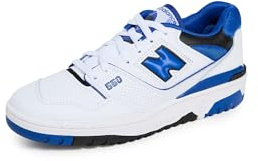 New Balance Men's BB550 Sneakers, White/Blue, 11