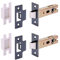 HANDLEZONE® 2 Pack 76mm / 3 inch Black Nickel Premium Tubular Mortice Latch, Catch for Internal Timber Doors - 57mm Backset