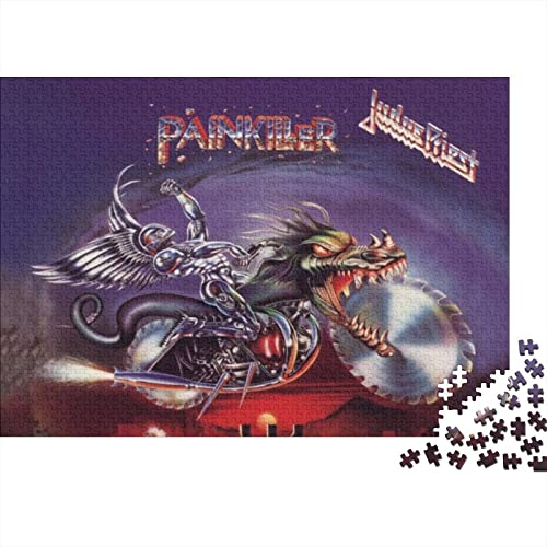 Heavy Metal Puzzle 1000 Teile Erwachsene Musik Rockband Puzzles Für Erwachsene Lernspiel Herausforderungsspielzeug 1000-teilige Puzzles Für Erwachsene Kinder 1000pcs (75x50cm)