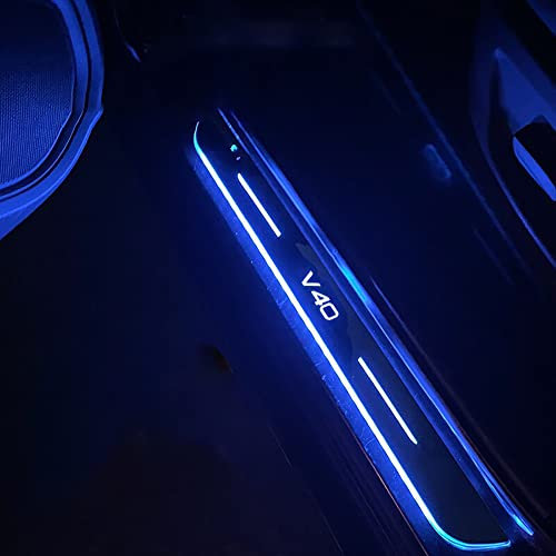 BITELF Car Atmosphere Welcome Pedal Automatic Induction Led Kick Plates Door Sill Lights, for Volvo V40 V 40 Accessories