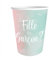 STC - 6 GOBELETS Carton Gender Reveal 25CL Bicolore