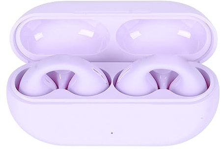 Auricolari a Conduzione Ossea, Auricolari Impermeabili a Conduzione Ossea per Windows, Cuffie Bluetooth per L'allenamento in Bicicletta (Viola)