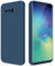 GiiYoon Funda para Samsung Galaxy S10 Plus, Case de Silicona Suave de TPU Carcasa Protector de Goma Fexible Prueba Liviano y a Delgado de Golpes Antirrayas para Teléfono (Azul)