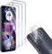 HidWee Cristal Templado Compatible con Motorola Moto G54 5G, 3 Piezas Protector de Pantalla + 3 Piezas Protector de Lente Cámara, 9H Dureza Sin Burbujas Cristal Templado