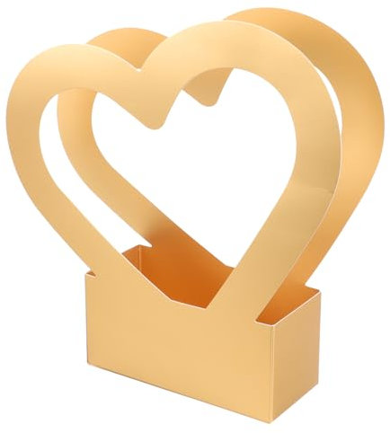 Abaodam Scatola Portafiori A Forma Di Cuore Unica Per Ricevimento Scatola Portafiori Di Carta Per Rivelazione Del