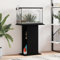 Festnight Aquarium Unterschrank mit Stauraum Aquariumständer 60.5 x 36 x 72.5 cm Aquariumschrank mit Fächer Schwarz Aquarium Mit Unterschrank Aquarium Stand Aquarium Tisch Ständer für Aquarium Holz