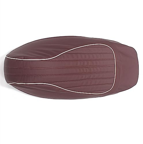 VERDDE Sitzbezüge Schwarz/roter Sitzbezug Aus Sattelleder Für Vespa GTS300 GTS 125 150 250 300 (Color : Red)