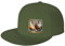 NEZIH Baseballkappe mit Hahn- und Huhn-Druck, Outdoor-Sport, Hip-Hop-Stil, verstellbare Kopfbedeckung, Unisex, Teens Cap, Moosgrün, Einheitsgr��e