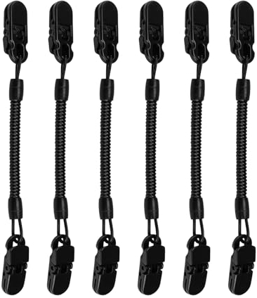 ZIJANG 6 Stück Hat Retainer Clip, Winddicht Hat Clip, Cap Retainer, Geeignet zum Angeln, Bootfahren, Golfen, Segeln, Klettern, Camping und Reisen