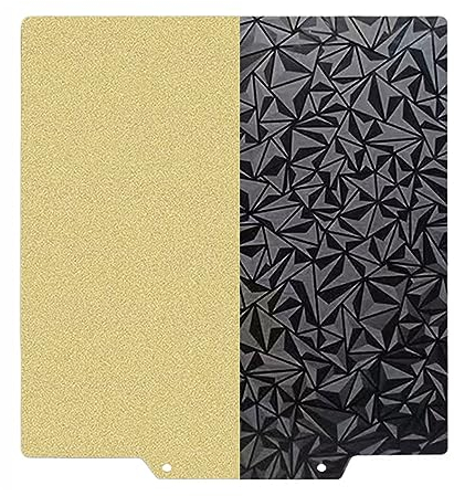 HzdaDeve 365X386MM für Prusa XL Doppelseitige PEI Bauplatte PEO Blatt Beheiztes Bett Federstahl Flexible Plattform Eine Seite Texturiert und Eine Seite Glatt Board Drucker