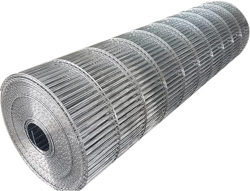 Yoeoefuo Drahtgitter Volierendraht Maschendrahtzaun Kaninchendraht 1x5m 1x10m 1x15m Metallgitter Schweißgitter Drahtgeflecht Wire Mesh Fence Gitter Gartenzäune Tiergehege(Size:1x6m)
