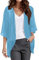 Kobilee Coprispalle Donna Estivo Cerimonia Corto Leggero Giacca Estiva Bolero Argento Casual Elegante Spolverino Cipria Chiffon Cardigan Manica 3/4 Curvy Coprispalle
