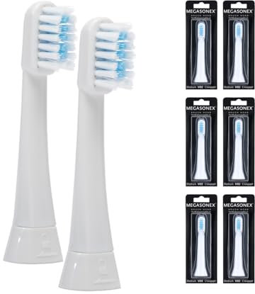 6x Megasonex Bürstenköpfe flat - medium