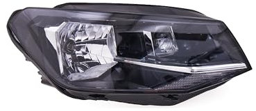 EDA PREMIUM auto Scheinwerfer, Frontscheinwerfer Rechts 2K1941016B passend für VW CADDY 2015- mit Stellmotor für Leuchtweitenregulierung, H4, E