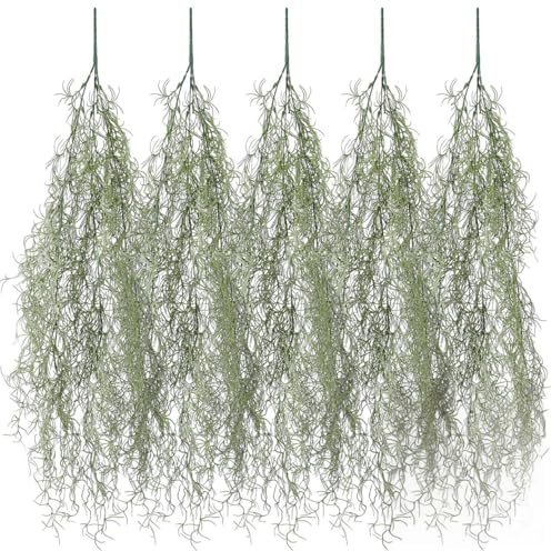 ULDIGI Künstliches Moos Für Dekoration Hängendes Deko-moos Für DIY-Garten Terrarien Und Märchengärten Pflegeleicht Und Zeitsparend Für Besondere Anlässe Und Kreative
