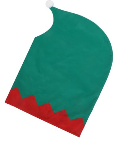 FUNOMOCYA Stuhlhusse mit Weihnachtsmütze Weihnachtsdekor Stuhlhusse Grün 1 Stück Stuhlhussen für Esszimmer