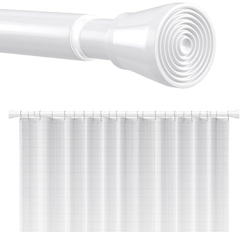 Teleskopstange Gardinenstange Ohne Bohren 113-197cm Klemmstange Für Gardinen Teleskopstange Teleskop Gardinenstange Zum Klemmen Spannstange Duschstange Weiß