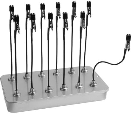 Sarini Pince à Peinture en métal avec Base magnétique Pince Crocodile adaptée à la pulvérisation à l'aérographe et à la Peinture au Pistolet pour modèles Support de Base de Support