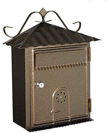 Mailbox Retro Metal Mailbox Letterbox Vintage Lockable Post Box Wall Mounted Parcels Letter Racks for Houses Front Door Office