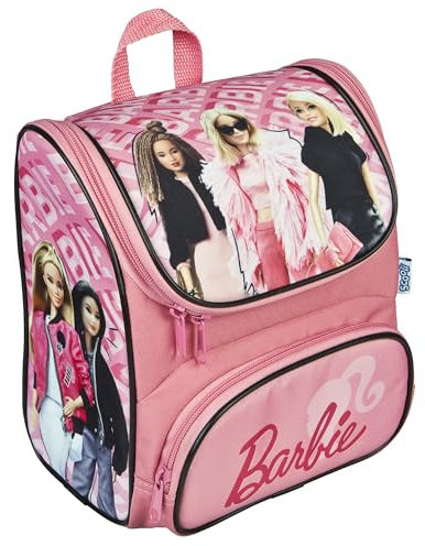 Scooli - CUTIE Mochila preescolar Barbie - Compartimento principal y bolsillo frontal - Correas y espalda acolchadas - Ideal para niños mayores de 3 años