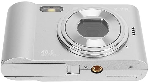 Cámara Digital, 48MP 1080p 8X Zoom Selfie Anti -Shaking Cámaras de Viaje de 2.4 Pulgadas Cámaras de Viaje con Cámara de Relleno para Niños para Adolescentes