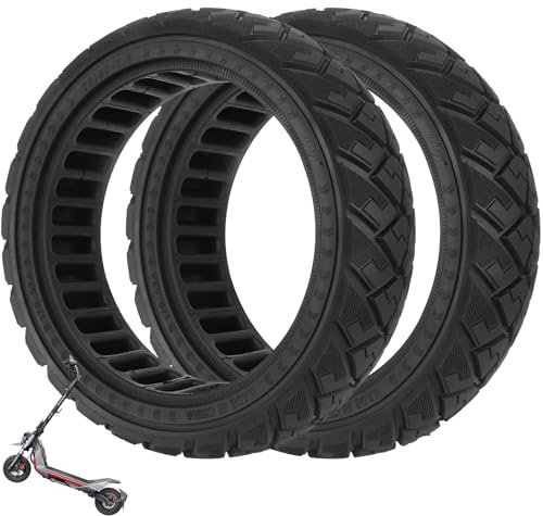 VOLOHAS 70/60-7,5 Vollreifen für Ninebot ZT3, ZT3 Pro, G3 Elektroroller Ersatzreifen Vollgummireifen Anti-Rutsch Off-Road Solide Reifen Pannensicher (2 Stück)