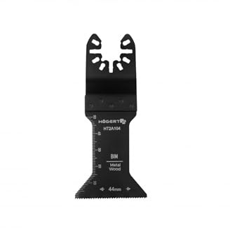 HÖGERT TECHNIK Bimetall-Sägeblatt für Multitool, 44 x 54 mm, 1,4 mm Zahnung, BIM-M42 Stahl, für Metall, PVC & Holz mit Nägeln, langlebig & präzise