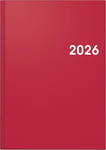 BRUNNEN Buchkalender Mod. 795 '26 | A5, Kunststoff, rot