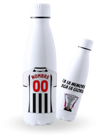 DEREGALOOS Botella Acero Inoxidable 700ml Personalizada con Nombre Castellón. Botella Deportiva para Aficionados. Hidratación Escolar Gimnasio Regalo Original