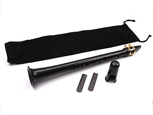 Mini Bolsillo Kit Mini Bolsillo Saxo Portátil Saxofón Saxofón Instrumento de Viento de Madera Pequeña Saxofón con Bolsa de Transporte, para Principiantes y Jugadores