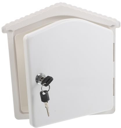 Gatuida Milk Case with Lock Wall Mounted Secure Storage Box for Milk Bottles Mail Packages Versatile Outdoor Mailbox for Porch Garden Use