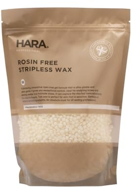 HARA Stripless Wax 1kg [Rosin Free] – Professional Hard Wax Beads, Painless Hair Removal, No Strips Needed, Peelable Hot Wax for Hair Removal, Full Body, Face, Bikini, Brazilian, Hollywood