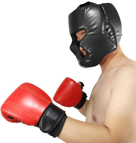 Kopfschützer Für Kampfsport, Box Kopfbedeckung Für Kinder Und Erwachsene, Atmungsaktiv & Optimaler Schutz, Für Kampfsport, Kickboxing Kopfbedeckung, Helm Für Muay Thai, Grappling, Kickboxing