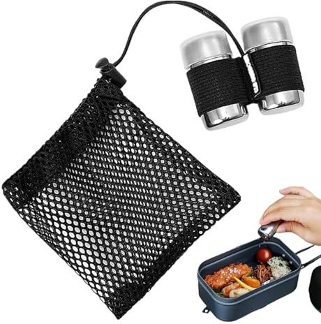 Wezalget Tragbarer Pfefferstreuer - Reise Gewürzbehälter Für Salz Und Pfeffer,2 Edelstahl Spender Mit Aufbewahrungstasche Für Garten Grillpartys Bergwandern Lunchbox Wanderungen Schulpicknick | Für