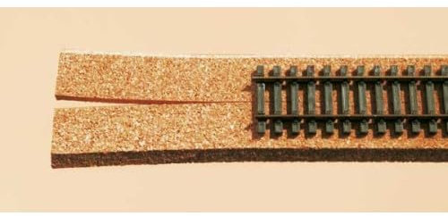 Auhagen 43562.0 - Korkgleisbettung für Schienen, 500 x 18 x 4 mm, bunt für Spur TT