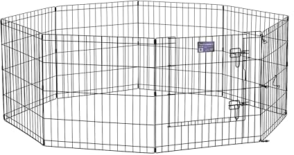 MidWest Homes for Pets Recinto esercizi senza porta, 60,96 x 60,96 cm (La x A), nero, E-Coated, 550-24DR