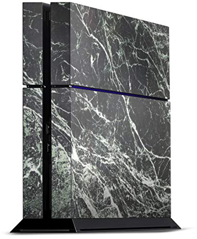 DeinDesign Skin kompatibel mit Sony Playstation 4 Folie Sticker Marmor Stein Black & White