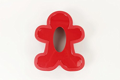 TUPPERWARE Backen Ausstecher Lebkuchen-Männchen rot Ausstechform Plätzchen Kekse