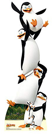 Star Cutouts SC969 Madagascar Penguins Cardboard Cutout – Kids Birthday Party Decoration, Movie Fan Display & Animal Gift