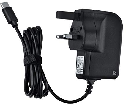 AMEEGO 2A Type-C UK Mains Charger for Fast Charging - Compatible with Samsung, LG, Google, and Other USB Type-C Devices