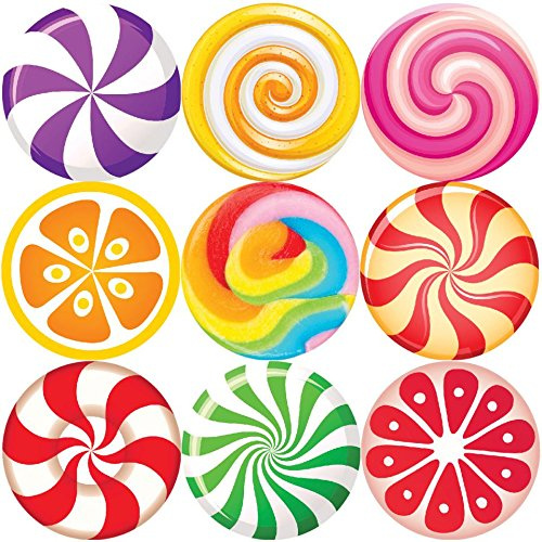 144 Sweet Lollipops 30mm School Reward Stickers for Teachers or Parents