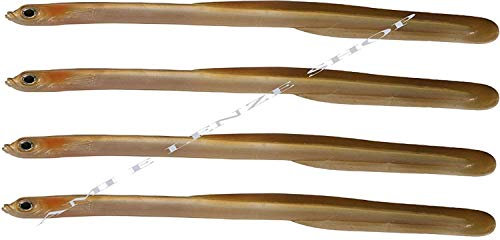 artificiale pesca traina mare spigola serra dentice ricciola esca anguilla KIT 4 PZ.